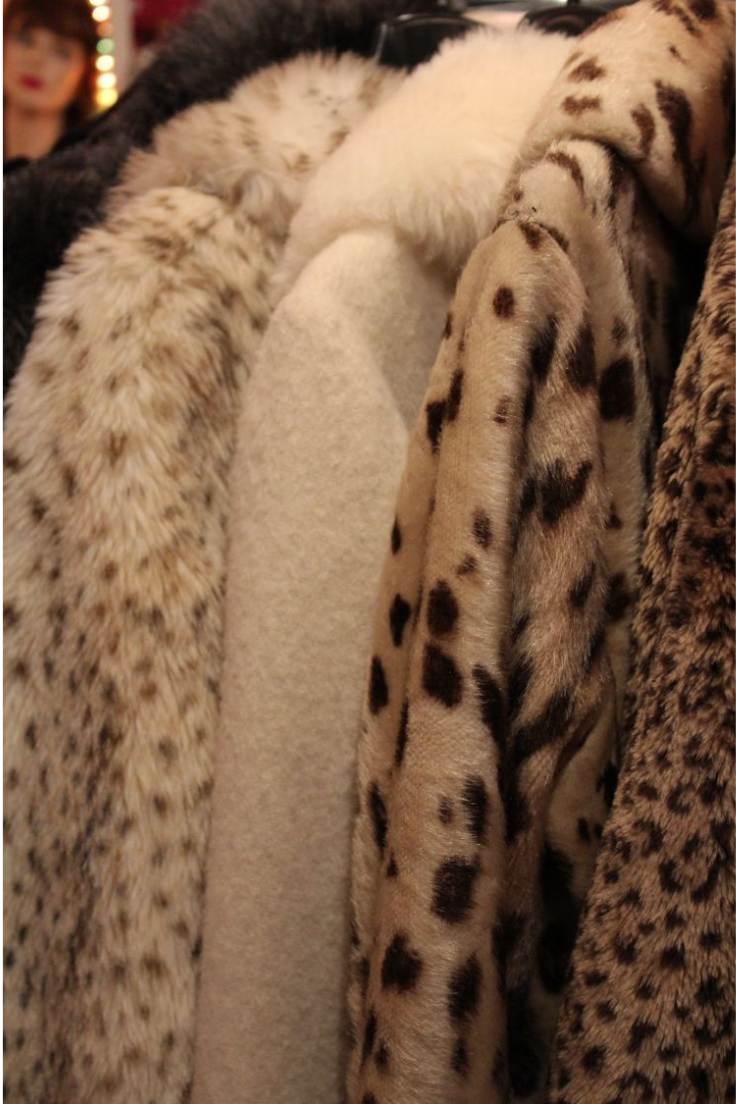 Faux fur coats